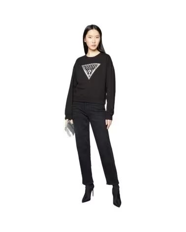 GUESS FELPA CRYSTAL MESS NEGRO