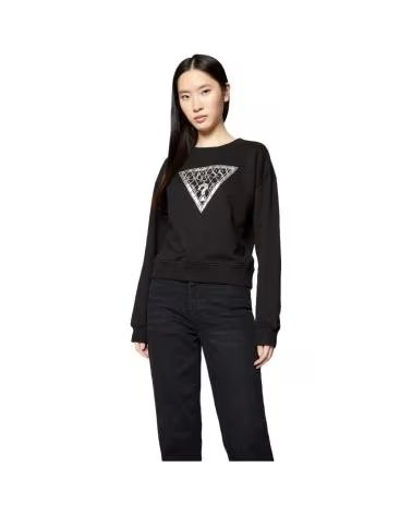 GUESS FELPA CRYSTAL MESS NEGRO