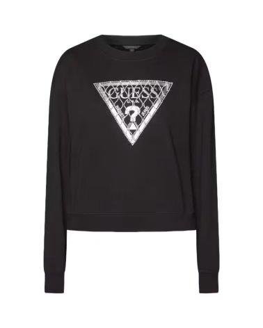 GUESS FELPA CRYSTAL MESS NEGRO
