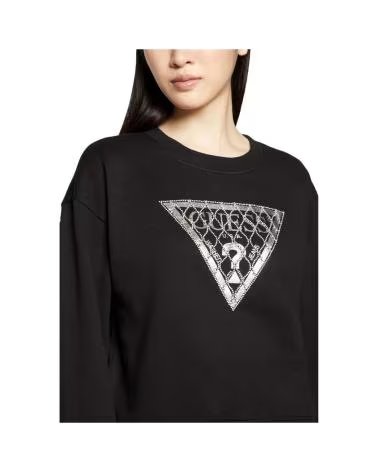 GUESS FELPA CRYSTAL MESS NEGRO