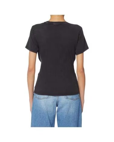 GUESS CAMISETA ROCKER ROSES LACE EN COLOR PARA MUJER NEGRO