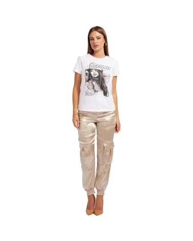 GUESS T-SHIRT WESTERN GIRL BLANCO