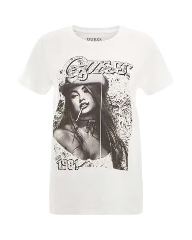 GUESS T-SHIRT WESTERN GIRL BLANCO