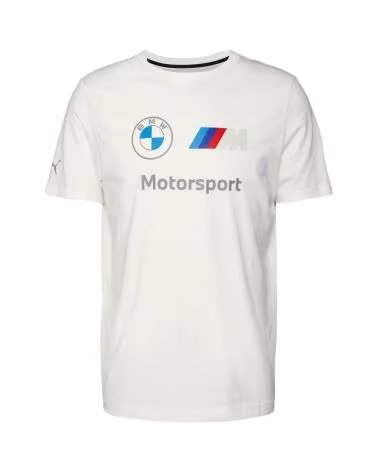 T-SHIRT PUMA BMW M MOTORSPORT LOGO TEE BRANCO BLANCO