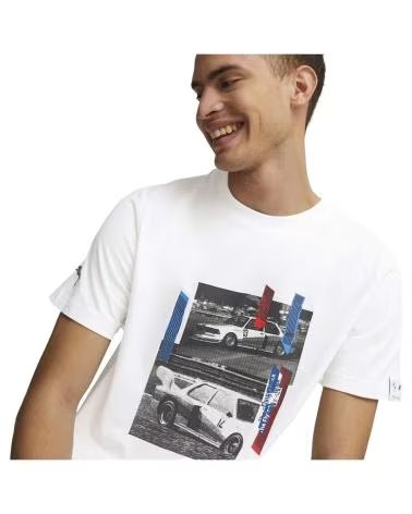 PUMA CAMISETA CAR GRAPHIC TEE EN COLOR PARA HOMBRE BLANCO