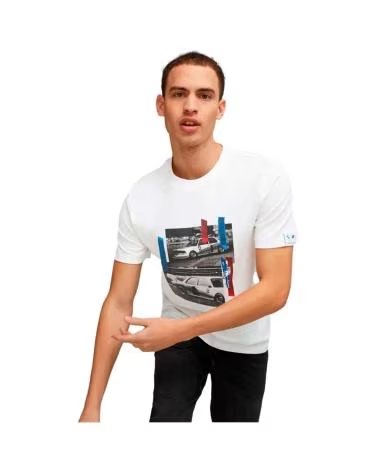 PUMA CAMISETA CAR GRAPHIC TEE EN COLOR PARA HOMBRE BLANCO
