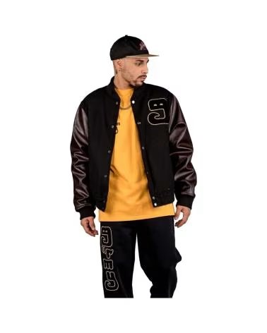 GRIMEY CHAQUETA BASEBALL LUST MANTRA NEGRA NEGRO