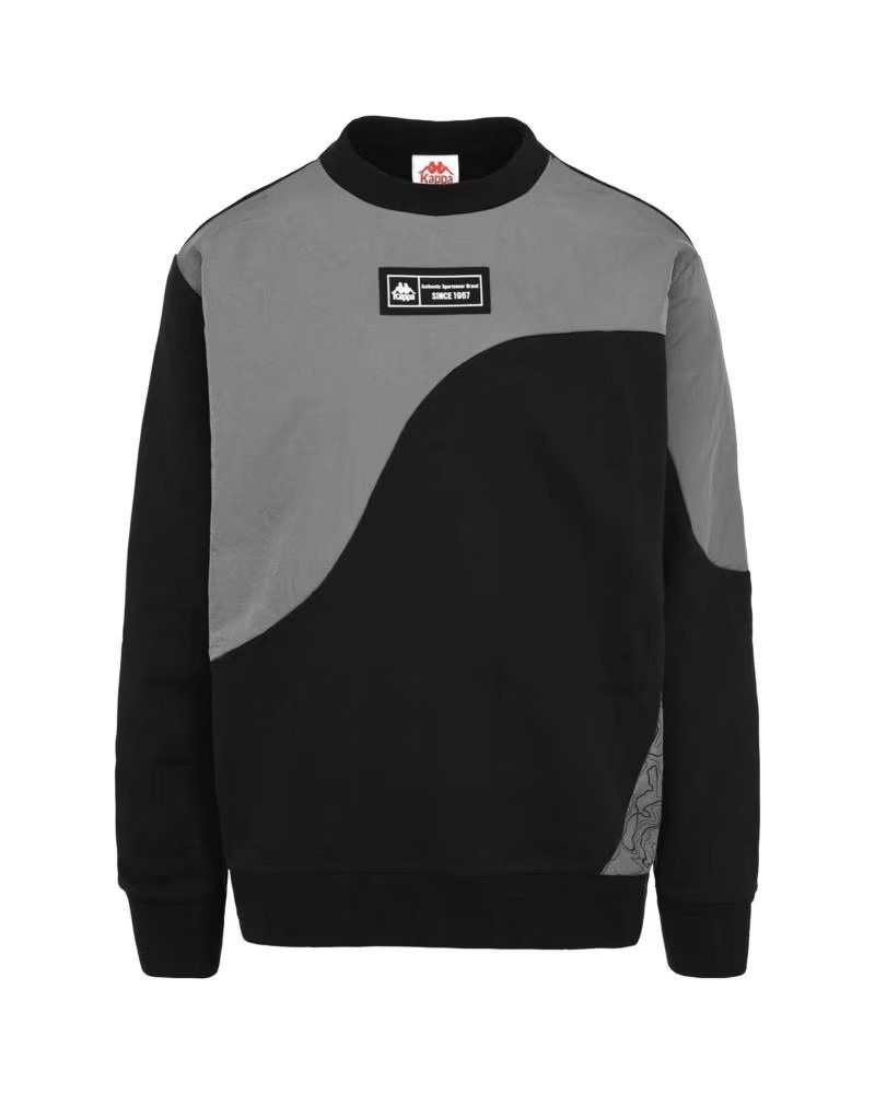 KAPPA SUDADERA AUTHENTIC TECH VELFEND EN COLOR PARA HOMBRE NEGRO