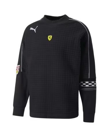 PUMA SUDADERA FERRARI SWEAT CREW EN COLOR PARA HOMBRE NEGRO