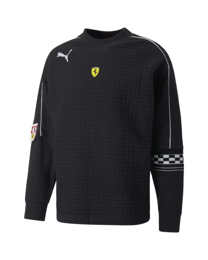 PUMA SUDADERA FERRARI SWEAT CREW EN COLOR PARA HOMBRE NEGRO