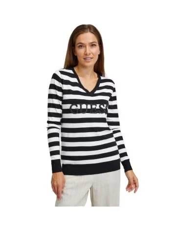 GUESS JERSEI ANNE VN LS SWRT EN COLOR PARA MUJER NEGRO