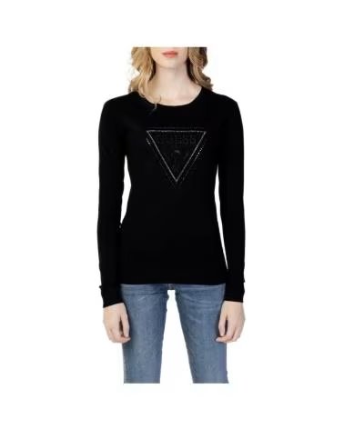 GUESS JERSEI LEA RN LS SWTR EN COLOR PARA MUJER NEGRO