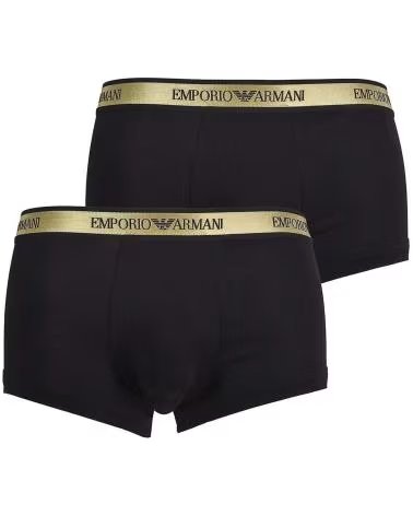 EMPORIO ARMANI PANTALON CORTO 2PACK TRUNK EN COLOR PARA HOMBRE NEGRO