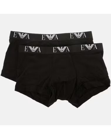 EMPORIO ARMANI PANTALON CORTO 2PACK TRUNK EN COLOR PARA HOMBRE NEGRO