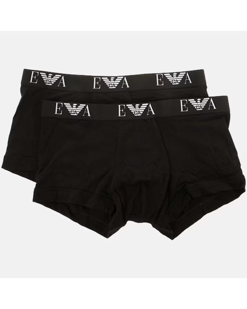 EMPORIO ARMANI PANTALON CORTO 2PACK TRUNK EN COLOR PARA HOMBRE NEGRO