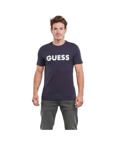 GUESS CAMISETA LABYRINTH TEE EN COLOR PARA HOMBRE AZUL