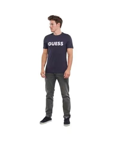 GUESS CAMISETA LABYRINTH TEE EN COLOR PARA HOMBRE AZUL