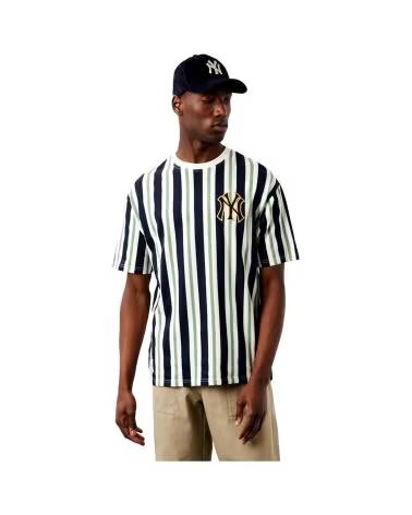 NEW ERA MLB PREMIUM OVERSIZED STRIPED MULTICOLOR T-SHIRT MULTICOLOR