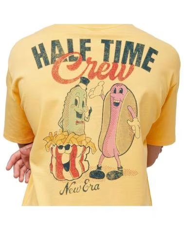T-SHIRT NEW ERA NE HALF TIME JAUNE AMARILLO