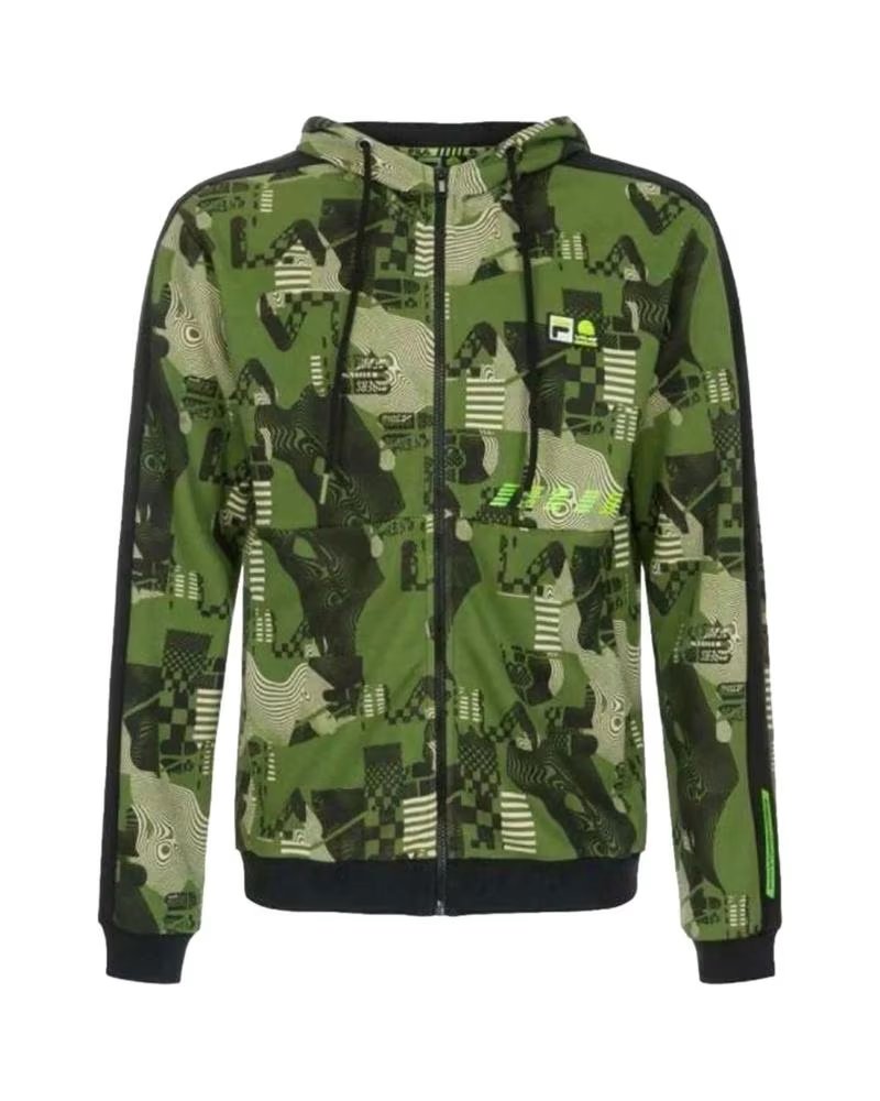FILA SUDADERA HOOD JACKET EN COLOR PARA HOMBRE VERDE