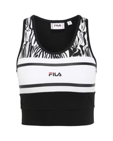 FILA CAMISETA BRAGA CROPPED TOP EN COLOR PARA MUJER NEGRO