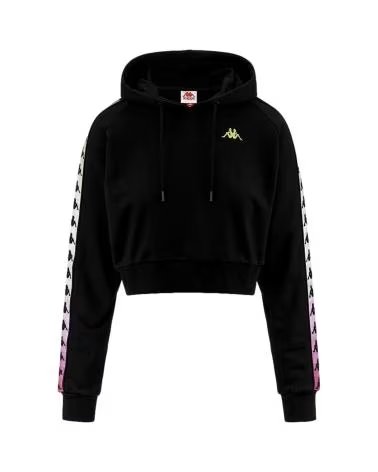 KAPPA SUDADERA TAMAS DEGRADE EN COLOR PARA MUJER NEGRO