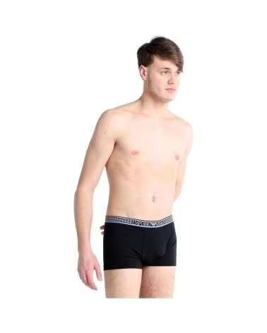 EMPORIO ARMANI PANTALON CORTO 3PACK TRUNK EN COLOR PARA HOMBRE NEGRO