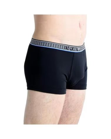 EMPORIO ARMANI PANTALON CORTO 3PACK TRUNK EN COLOR PARA HOMBRE NEGRO