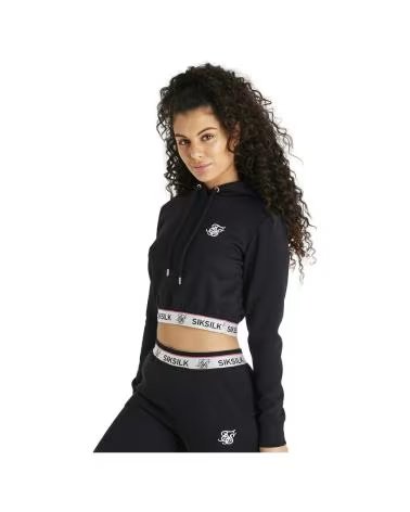 SIKSILK SUDADERA ELETTRA TRACK TOP EN COLOR PARA MUJER NEGRO