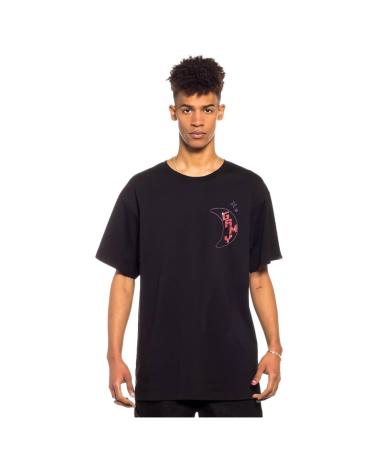 T-SHIRT GRIMEY À MANCHES COURTES NOIR AVEC GRAPHIQUE AU DOS NEGRO