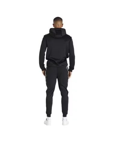 SIKSILK MESSI TAPED ZIP HOODIE EN COLOR PARA HOMBRE NEGRO