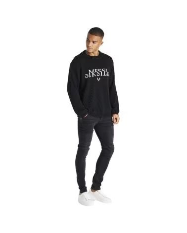 SIKSILK MESSI KNIT SWEATER EN COLOR PARA HOMBRE NEGRO
