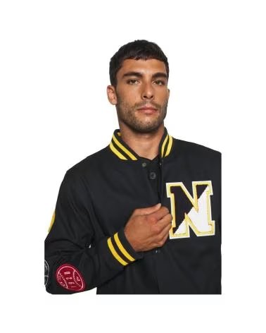 CHAQUETA NEW ERA HERITAGE VARSITY NEGRA NEGRO