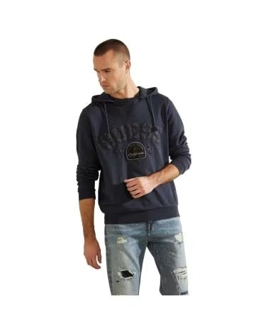 GUESS MURRAY HOODIE FLEECE EN COLOR PARA HOMBRE AZUL