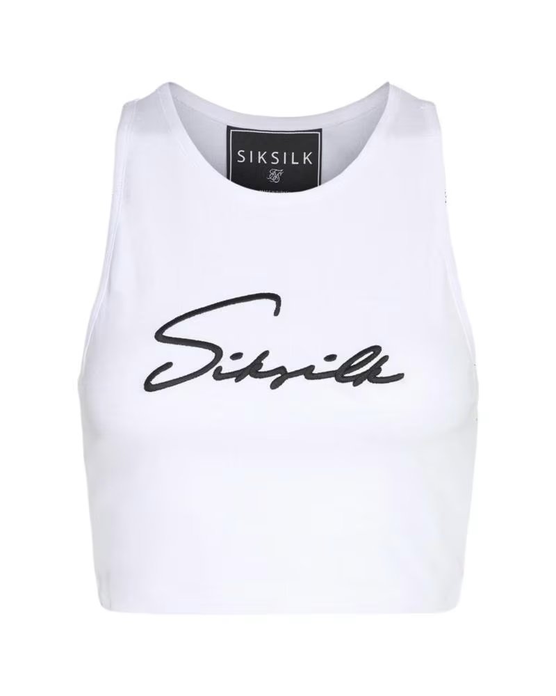 SIKSILK ESSENTIALS RACER VEST EN COLOR PARA MUJER BLANCO
