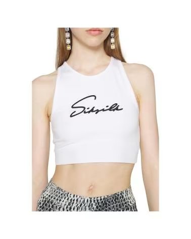 SIKSILK ESSENTIALS RACER VEST EN COLOR PARA MUJER BLANCO
