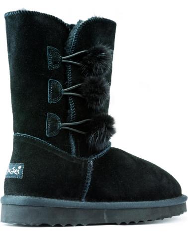Botas de Mujer y Niña OCA LOCA SHOES BOTAS OCA LOCA POMPON NEGRO