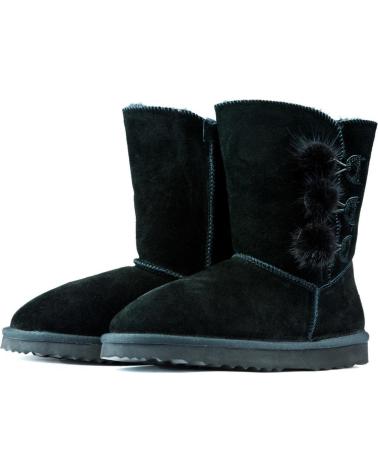 Botas de Mujer y Niña OCA LOCA SHOES BOTAS OCA LOCA POMPON NEGRO