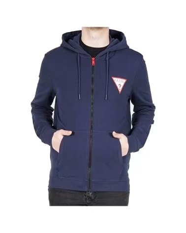 GUESS SUDADERA EN COLOR PARA HOMBRE AZUL