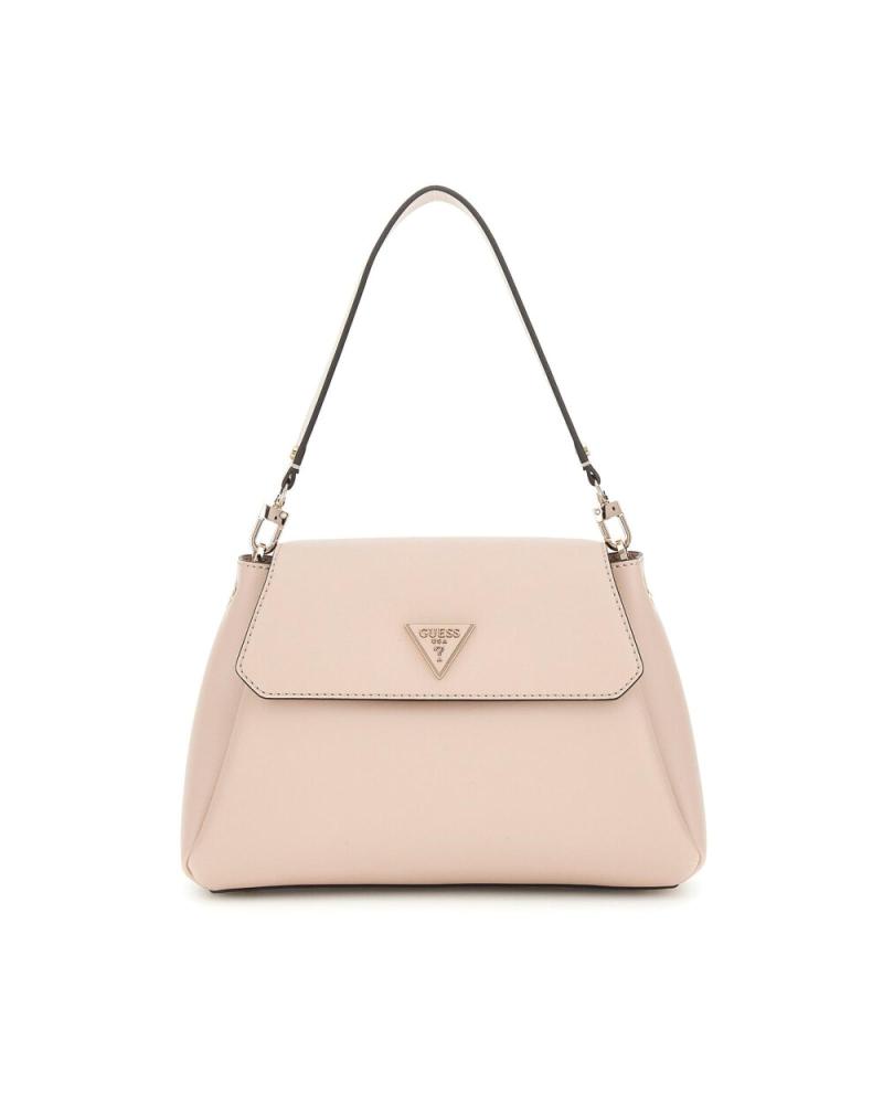 GUESS HANDTASCHE BEIGE MIT ÜBERSCHLAG UND HENKEL BEIG