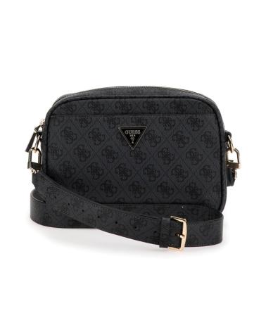 BOLSO BANDOLERA GUESS NEGRO CON MONOGRAM NEGRO