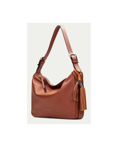 HISPANITAS HOBO-TASCHE AUS LEDER IN COGNAC CUERO