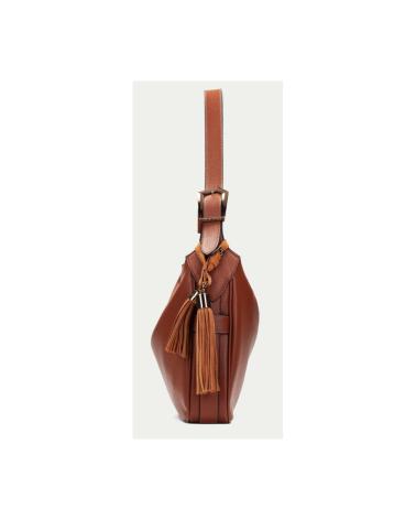 HISPANITAS HOBO-TASCHE AUS LEDER IN COGNAC CUERO