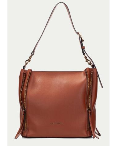 HISPANITAS BI243537 LEATHER SHOULDER BAG IN BROWN BROWN