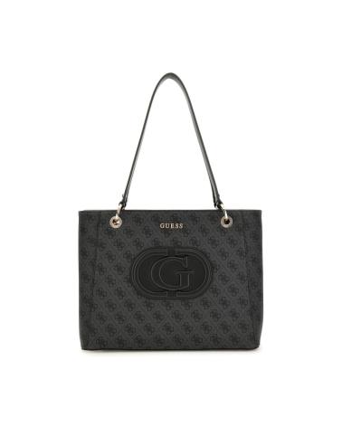 BOLSO SHOPPER GUESS MONOGRAM GRIS GRIS