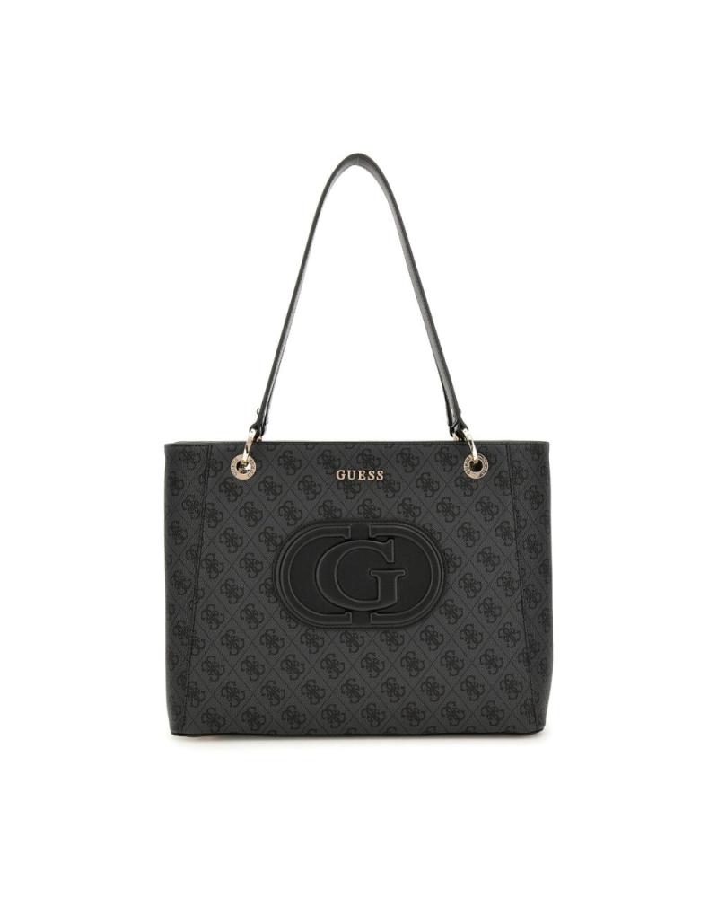 GUESS MONOGRAM GREY SHOPPER BAG GRIS