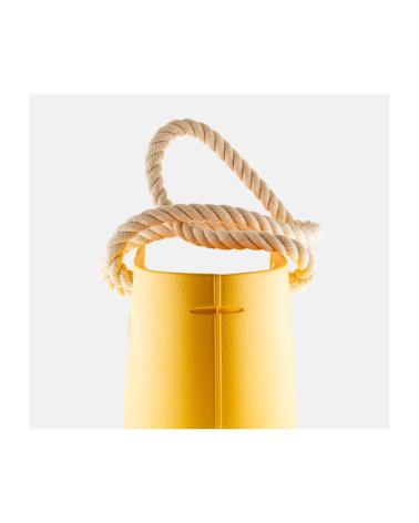 LEMON JELLY YELLOW BUCKET BAG WITH ROPE HANDLE AMARILLO