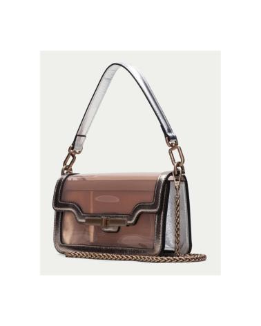 BORSA A TRACOLLA HISPANITAS STRUTTURATA METALLIZZATA BEIGE BEIG
