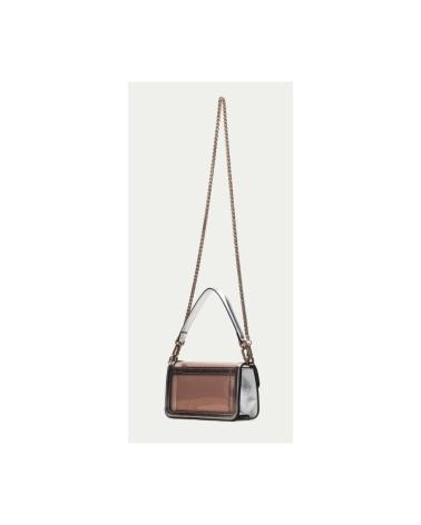 BORSA A TRACOLLA HISPANITAS STRUTTURATA METALLIZZATA BEIGE BEIG