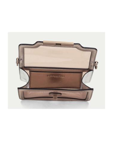 BORSA A TRACOLLA HISPANITAS STRUTTURATA METALLIZZATA BEIGE BEIG